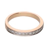 ANILLOS / SORTIJAS<BR>SORTIJA CINTILLO EN ORO AMARILLO CON B...