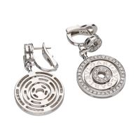 Pendientes astrale de bulgari en oro blanco con brillantes.