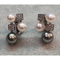 PENDIENTES<BR>PENDIENTES BULGARI LVCEA EN ORO BLANCO...
