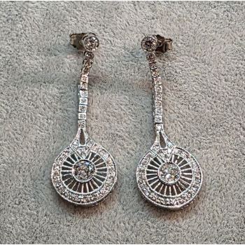 PENDIENTES<BR>PENDIENTES LARGOS REALIZADOS EN ORO BL... · ref.: (NAMX)