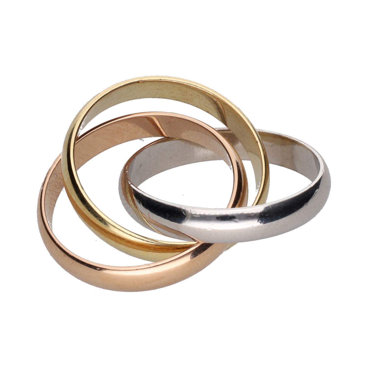 Sortija trinity de cartier. Talla 51.