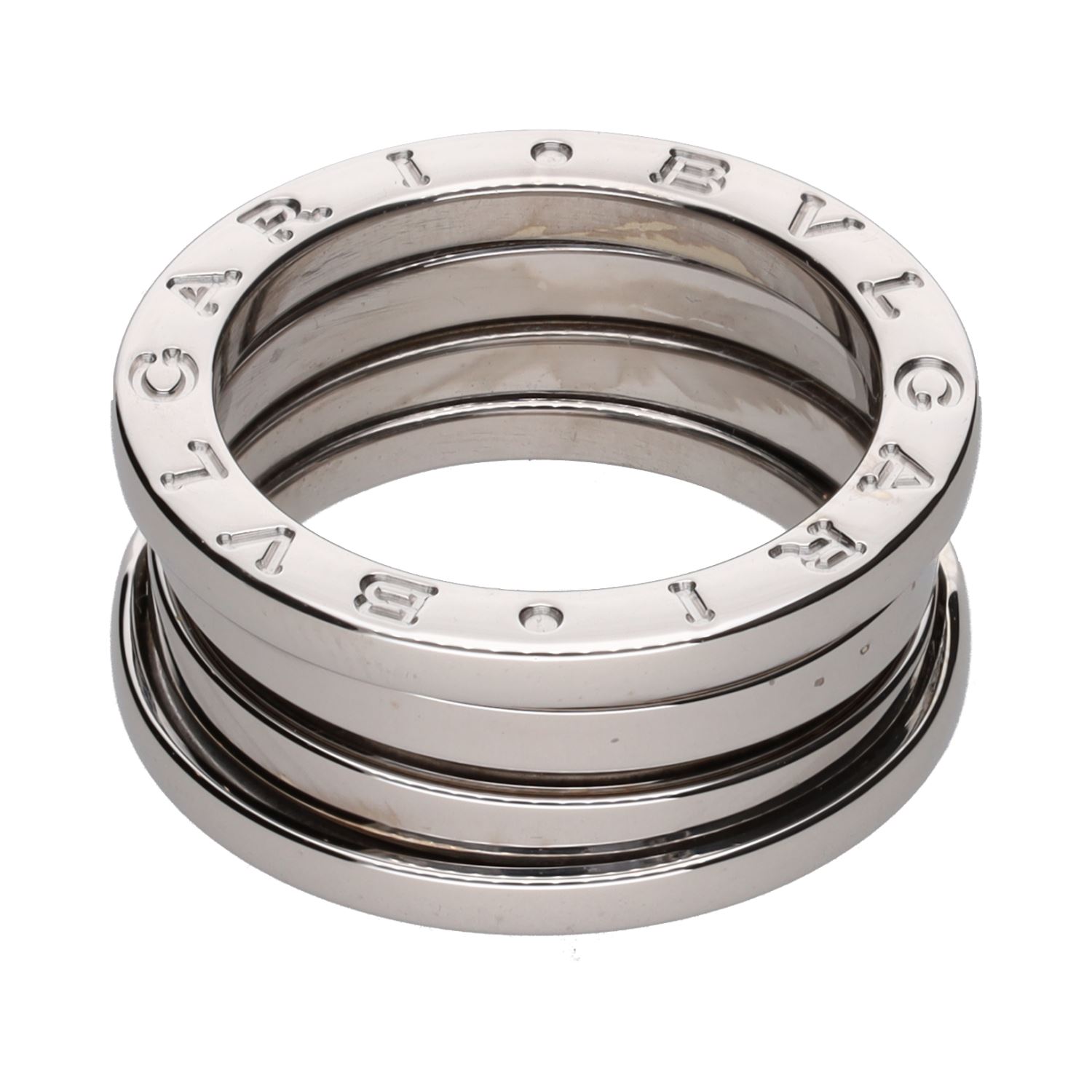 Sortija bulgari b-zero en oro blanco. Talla 50.