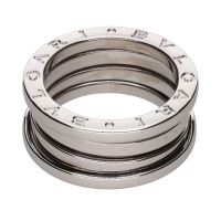 Sortija bulgari b-zero en oro blanco. Talla 50.