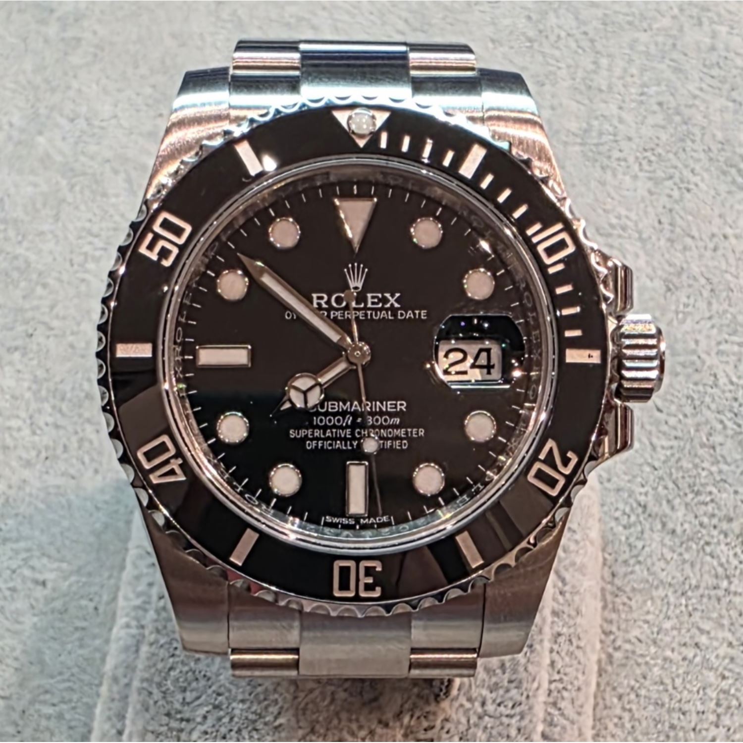 Submariner date acero cerámica 40mm.   