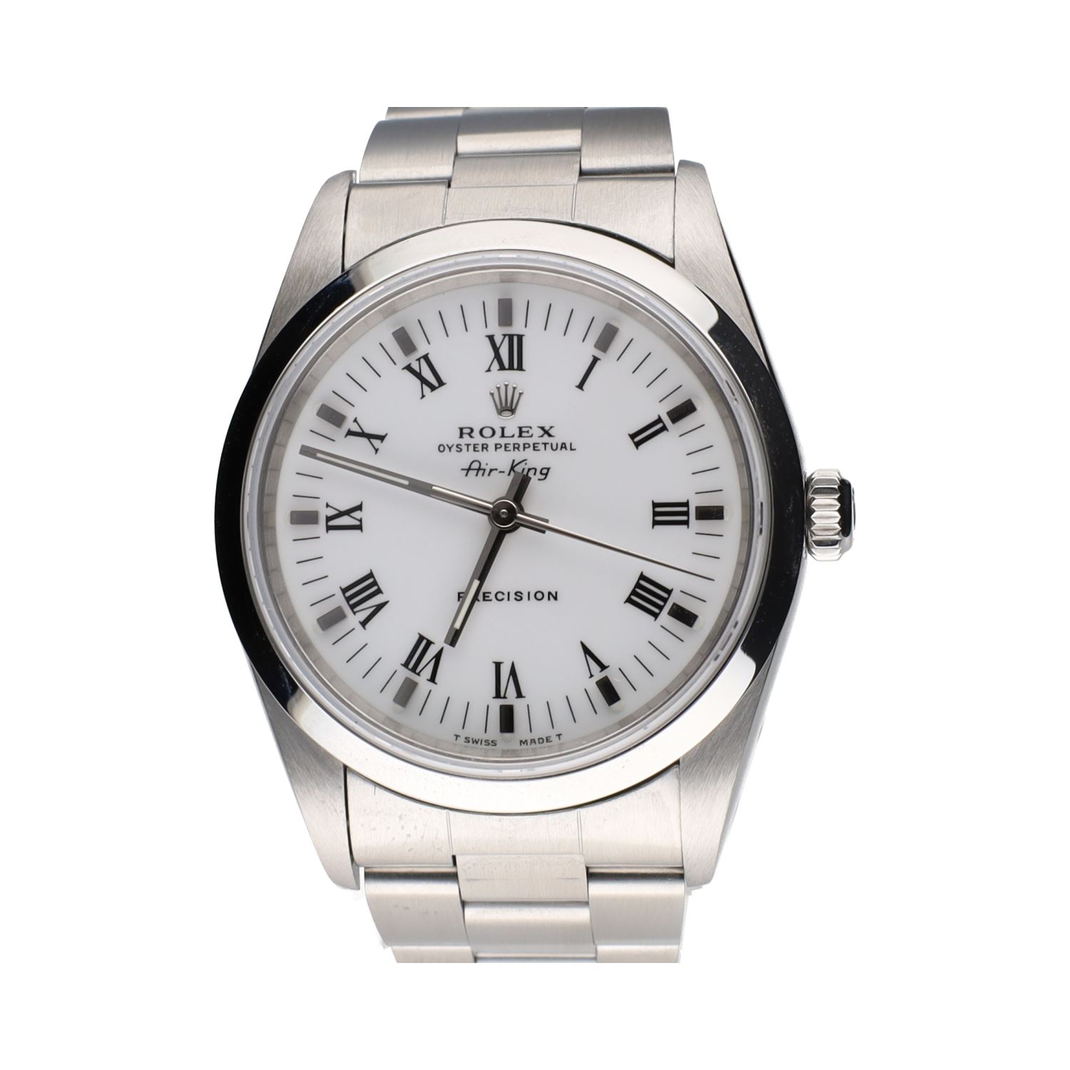Air-king acero esfera blanca 34mm.   