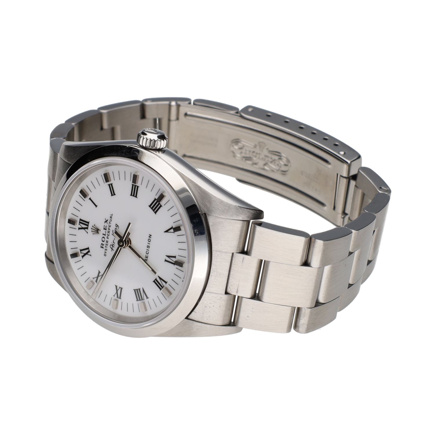 Air-king acero esfera blanca 34mm.   