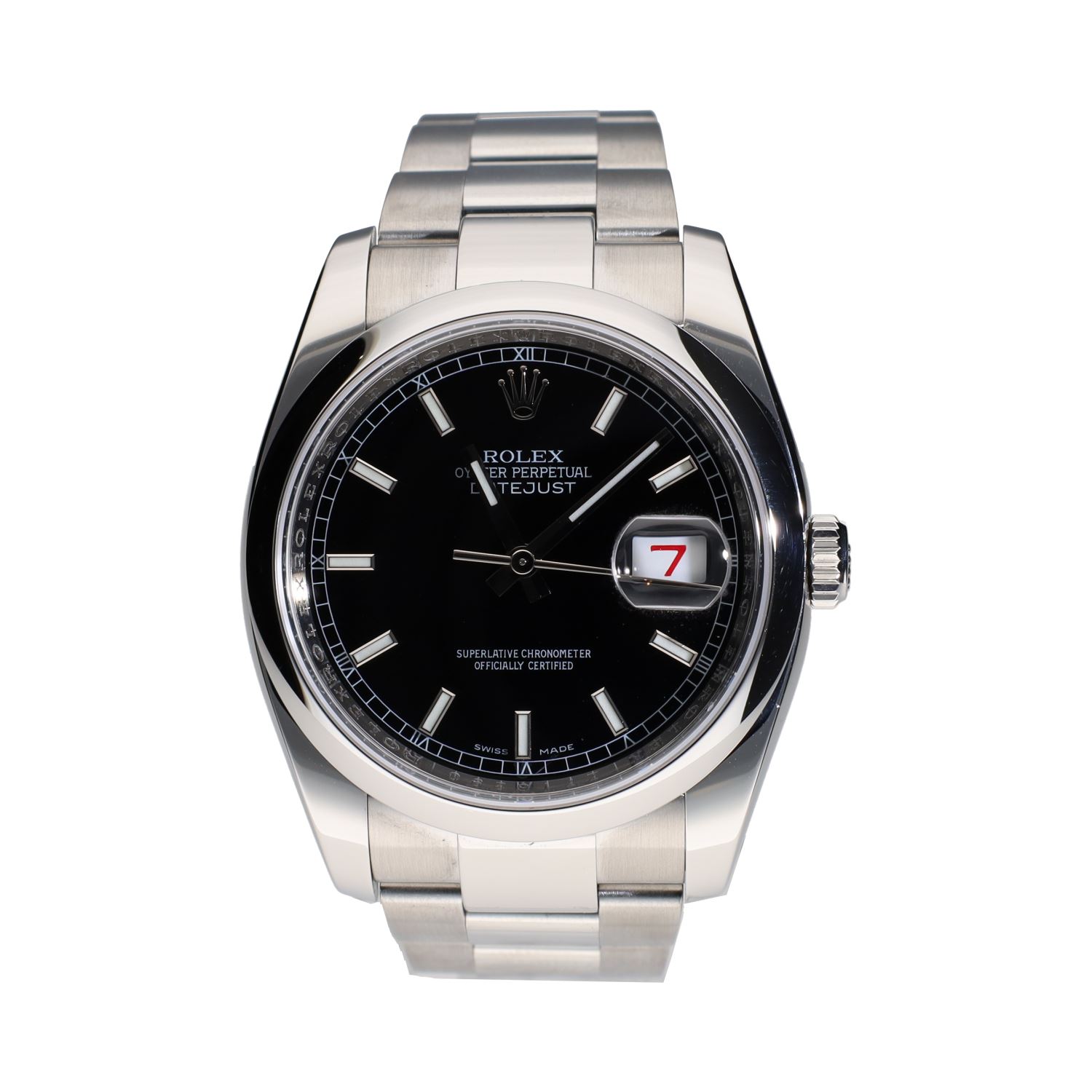 Datejust acero oyster esfera negra 36mm.   