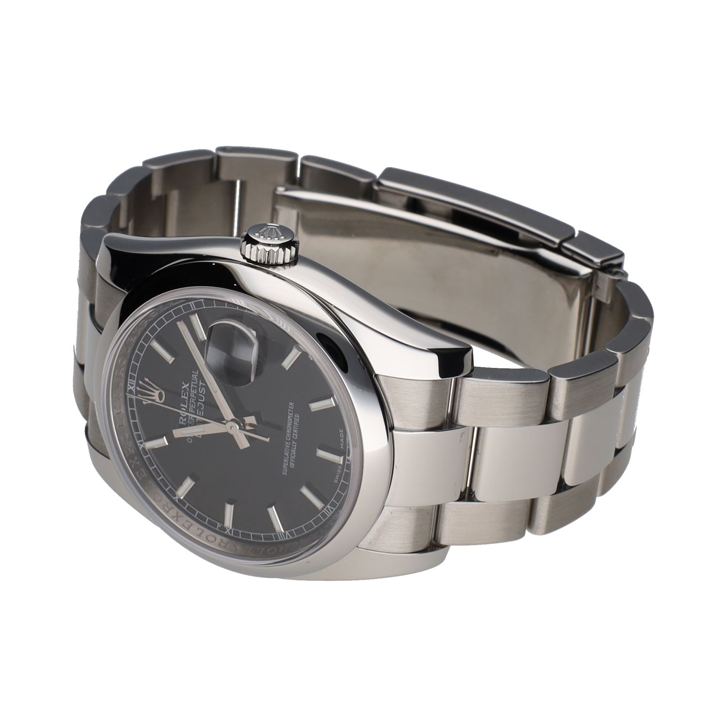 Datejust acero oyster esfera negra 36mm.   