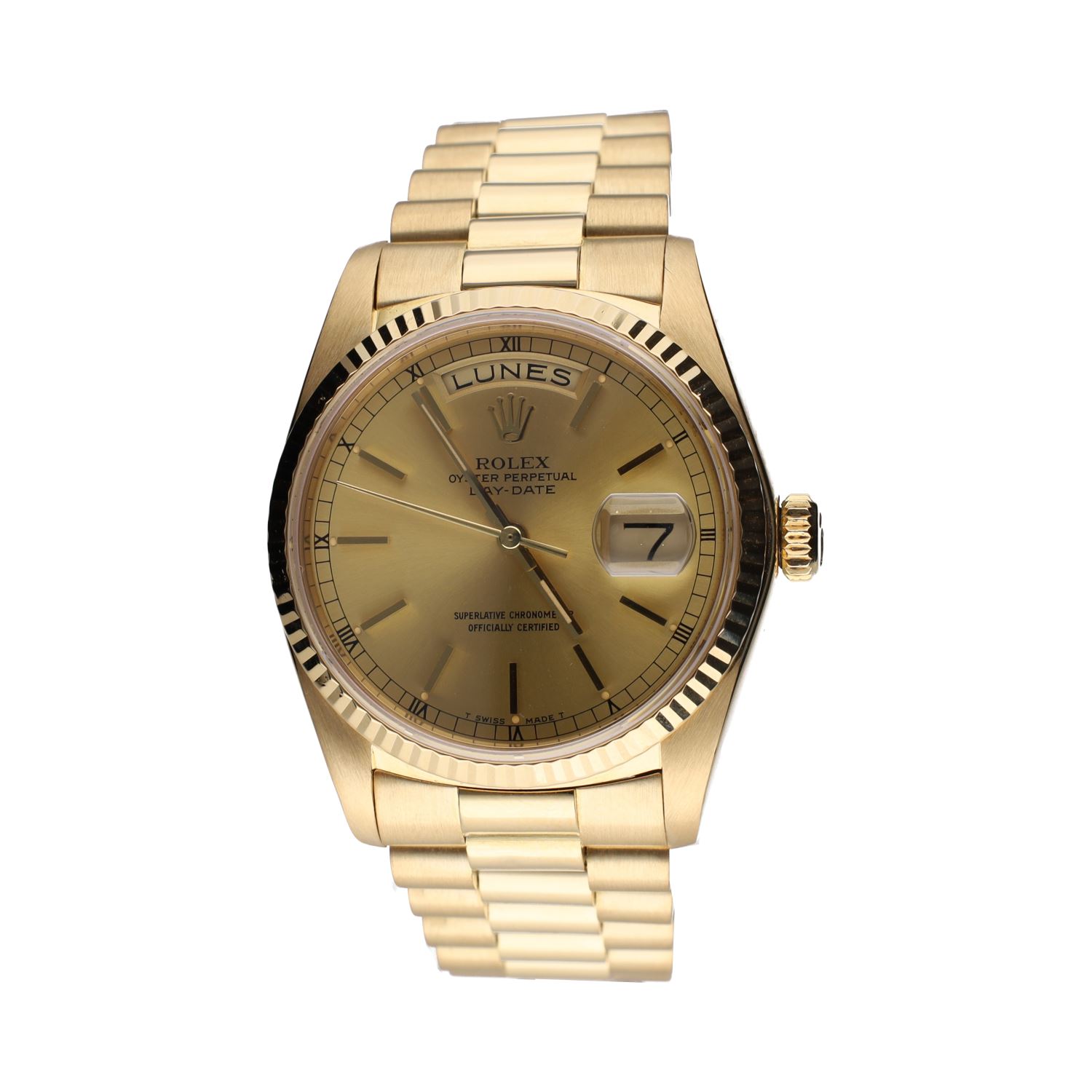 Day-date president oro amarillo 36mm.   